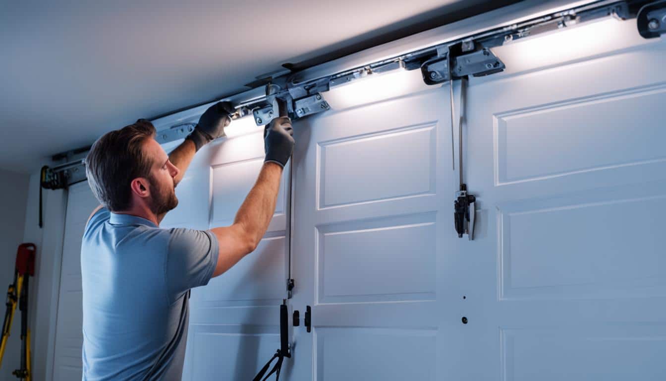 garage door off-track repair