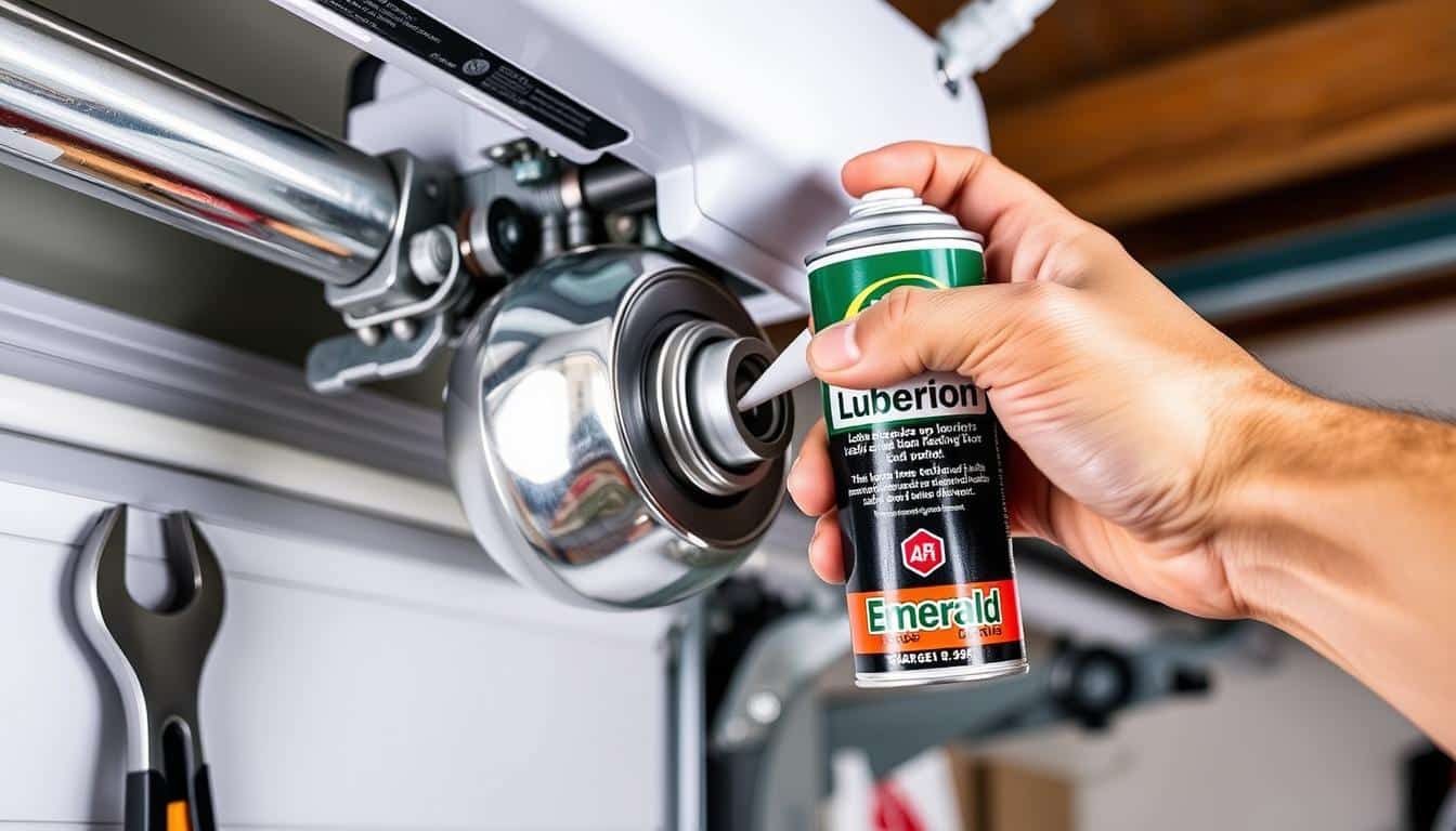 lubricating garage door opener