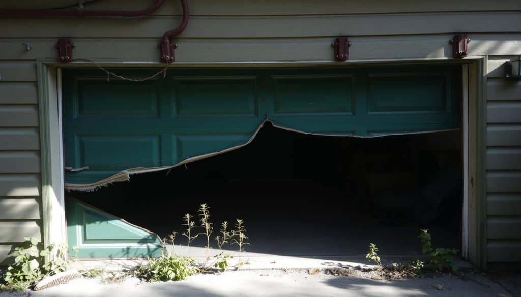 What happens if you don't maintain a garage door?