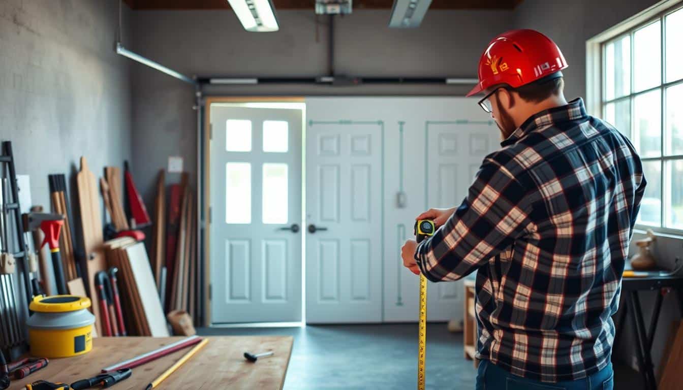 How do I measure my garage for a new door?