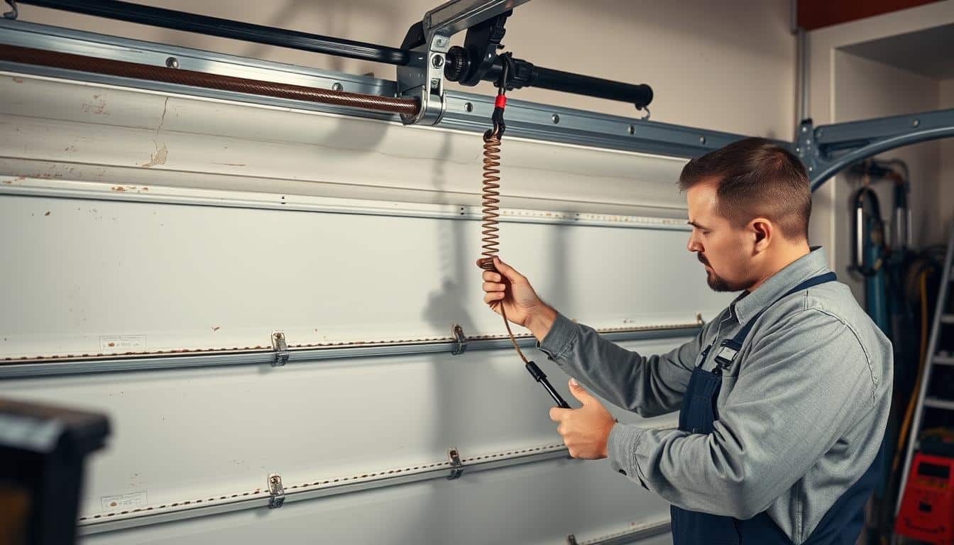 What types of garage door problems can be fixed by a pro?