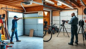 Can I install a garage door myself, or do I need a professional?