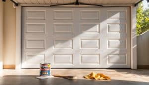 How do I prevent my garage door from rusting?