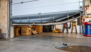 How can I tell if my garage door springs are broken?