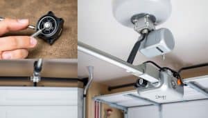 How do I replace the motor in a garage door opener?