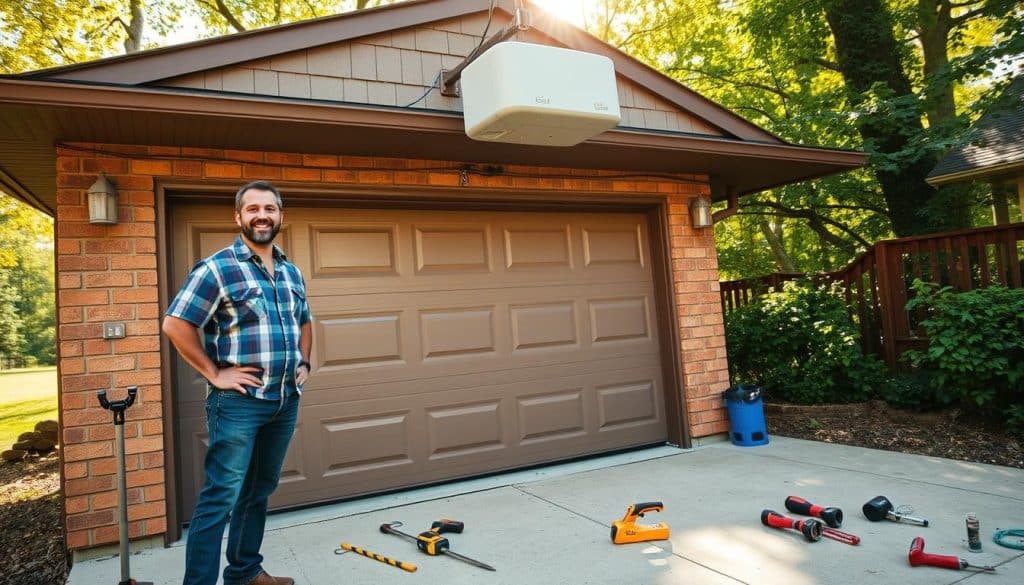 Personal satisfaction from installing garage door opener