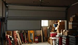 Why is my garage door stuck halfway?