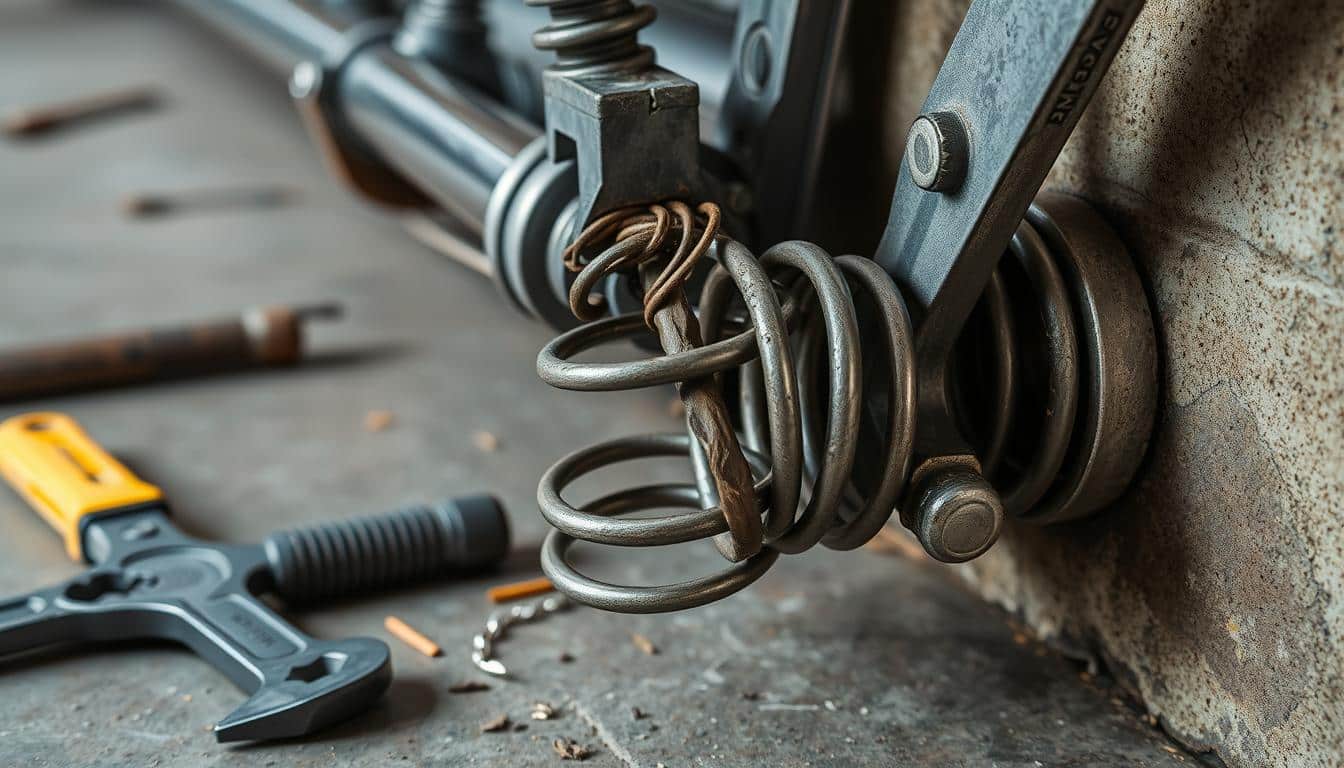 How can I tell if my garage door springs are broken?