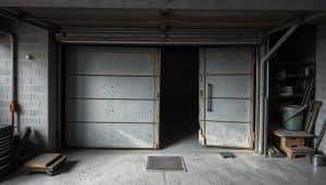 What should I do if my garage door is making loud noises?