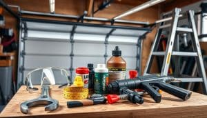 What tools do professionals use for emergency garage door repairs?