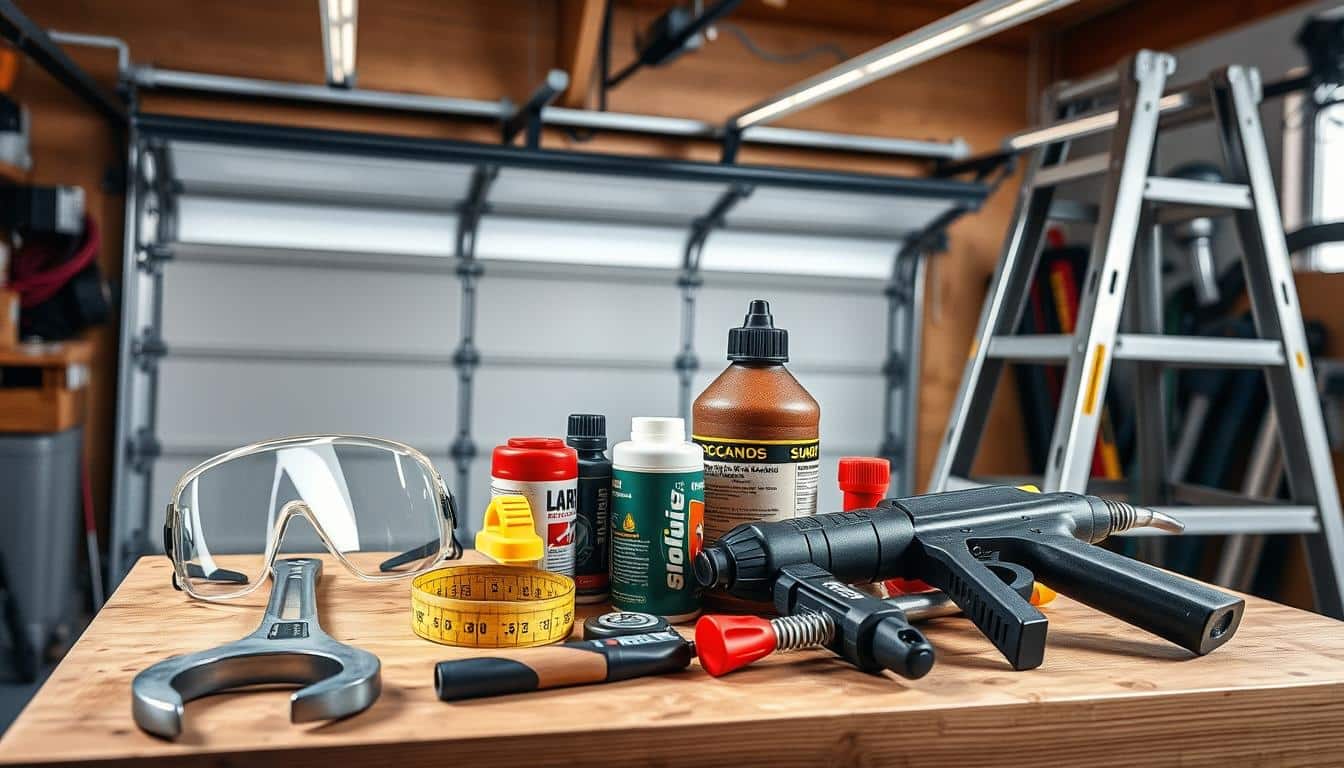 What tools do professionals use for emergency garage door repairs?