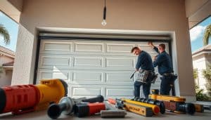 garage door with installation